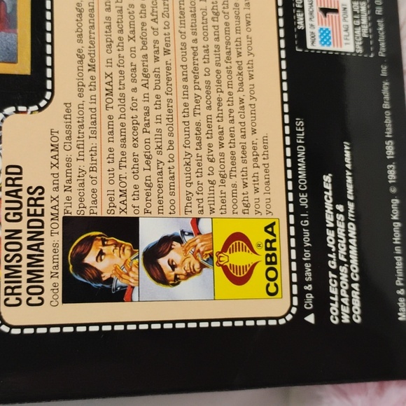RARE! G.I. Joe Crimson Guard Commanders To Max & Xamot Action Figures '85 - Picture 15 of 17